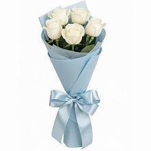 Букет 5 Белых роз Проуд в Урыве-Покровке