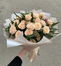 Букет Кремовые розы Латте в Урыве-Покровке