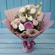 Букет цветов из:  Розы и Лизиантусы в Урыве-Покровке