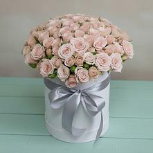 Цветочная композиция из Розы в шляпной коробке в Урыве-Покровке