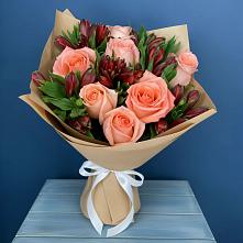 Букет цветов из:  Розы и Альстромерии в Урыве-Покровке