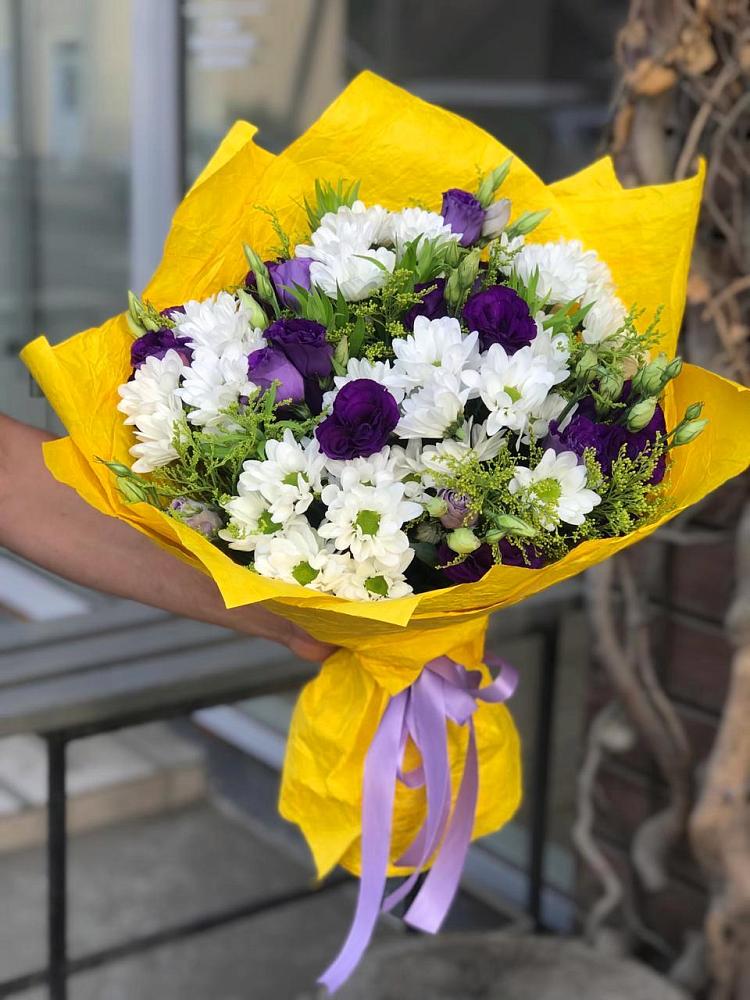 Букет цветов из: Ирисы, Хризантемы и Ромашки в Урыве-Покровке