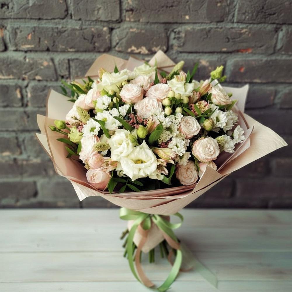 Букет цветов из: Альстромерии, Розы и Хризантемы в Урыве-Покровке