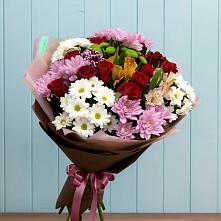 Букет цветов из:  Розы, Хризантемы и Альстромерии в Урыве-Покровке