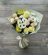 Букет цветов из:  Альстромерии, Розы и Хризантемы #REPLACE_PRED# Урыве-Покровке