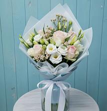 Букет цветов из:  Розы и Лизиантусы в Урыве-Покровке