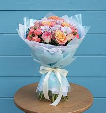 Букет цветов из:  Хризантемы и Розы #REPLACE_PRED# Урыве-Покровке