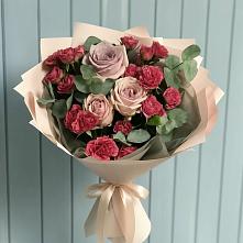 Букет цветов из:  Гвоздики и Розы в Урыве-Покровке