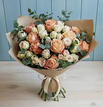 Букет цветов из:  Альстромерии и Розы в Урыве-Покровке