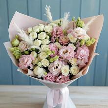 Букет цветов из:  Альстромерии и Розы в Урыве-Покровке